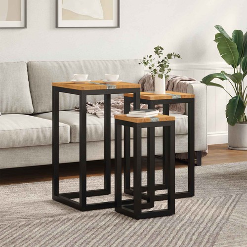 Table gigogne marron - table, 3