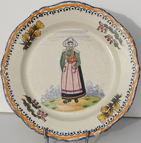 Assiette ancienne faience - en,