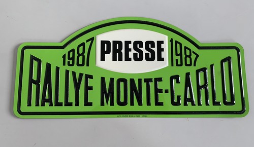 Ancienne plaque rallye monte - ancienne,