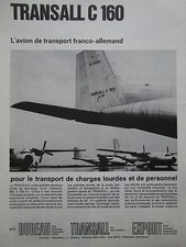 5/1967 PUB NORD AVIATION HFB VFW TRANSALL C-160 TRANSPORT MILITAIRE FRENCH AD