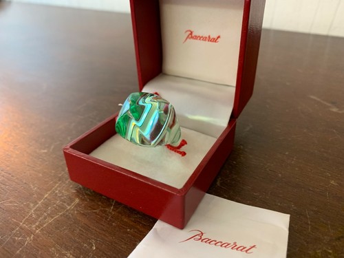 Bague liseret cristal - liseret, or