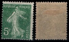 VARIÉTÉ : IMPRESSION à SEC de SEMEUSE n°137, Neuf * / Lot Timbre France