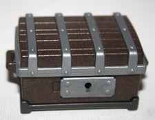 PLAYMOBIL 4291 70642 COFFRE MARRON FONCE ET GRIS PIRATES CHEVALIERS