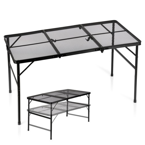Table camping réglable - table,
