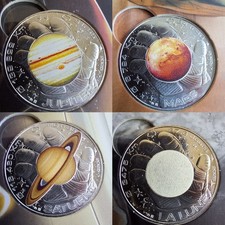 4x 10€ Argent France 2025 L'Odyssée Spatiale - Thomas Pesquet