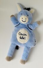 3759?Doudou Marionnette Âne Cheval Coucou Bébé SERGENT MAJOR Bleu