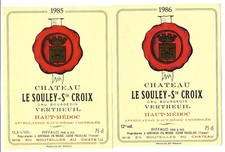 2 étiquettes CHÂTEAU LE