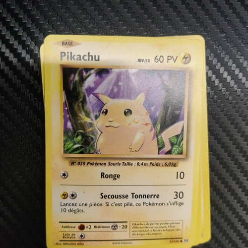 Carte pokémon pikachu - carte,