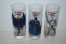 LOT DE 3 VERRES A EAU BATMAN