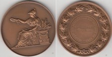 Médaille en bronze Chambre Départementale des Notaires du Nord 1960