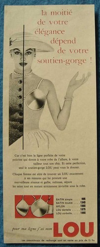Publicité papier lingerie - -,
