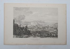 Gravure ancienne - Bataille de