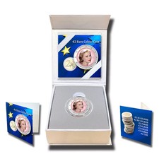§§COFFRET  2 euro COLORISEE DE LA "PRINCESSE GRACE KELLY " PIECE 2E NON CIRCULEE