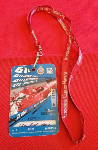 Pass badges card grand prix - pass,