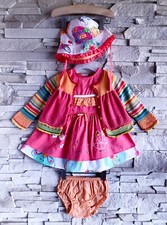 CATIMINI - ENSEMBLE 4P BÉBÉ FILLE VOLANTS, BRODERIES & AUTRES FANTAISIES 12M