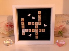 Cadre scrabble personnalisé fait main