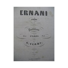 VERDI Giuseppe Ernani Opera Piano solo XIXe