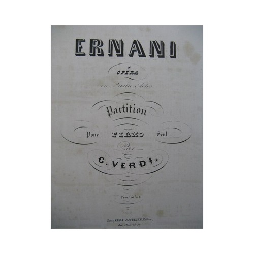 Verdi giuseppe ernani opera - giuseppe,