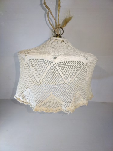 Ancienne suspension opaline - ancienne,