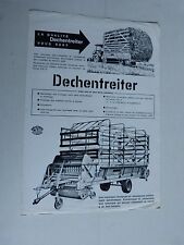 catalogue prospectus Tracteur : remorque auto chargeuse DECHENTREITER 