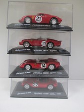 LOT DE 4 FERRARI 24H LE MANS 166 MM TR61 250 TR 250 LM PAR ALTAYA PRESSE 1/43