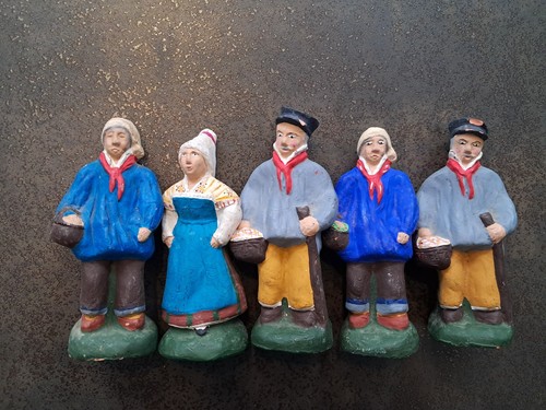 Lot santons bretons 12cm - lot, de