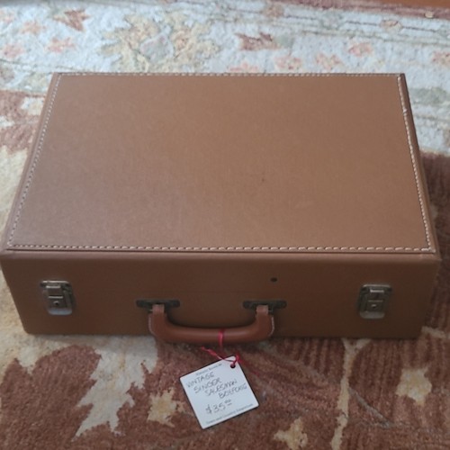 Vintage brown hard shell - vintage,