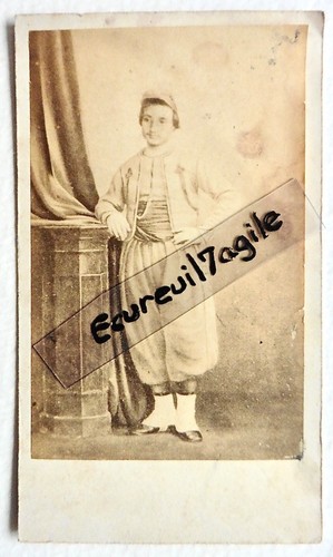 Cdv photo jeune zouave - cdv,