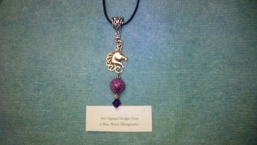 Unicorn pendant purple - pendant, sea