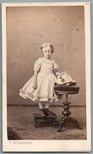 Cdv petite fille chapeau - fille,