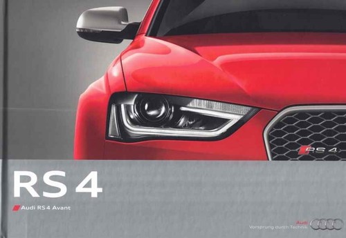 Catalogue brochure audi rs4 - brochure,