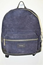 Zadig et Voltaire, Sac à dos " Jetlag " en cuir noir et nubuck bleu marine 