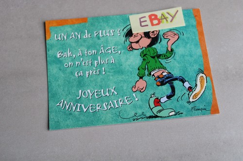 Carte postale gaston lagaffe - gaston,