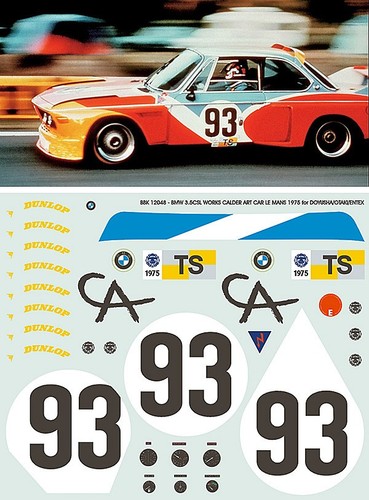 Bmw 5csl calder art car - 1/12,