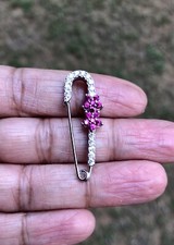 925 Sterling Silver CZ Safety