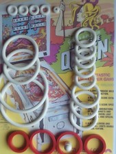 FLIPPER GOTTLIEB-JUNGLE QUEEN-KIT ELASTIQUES  CAOUTCHOUC-PINBALL RUBBER KIT