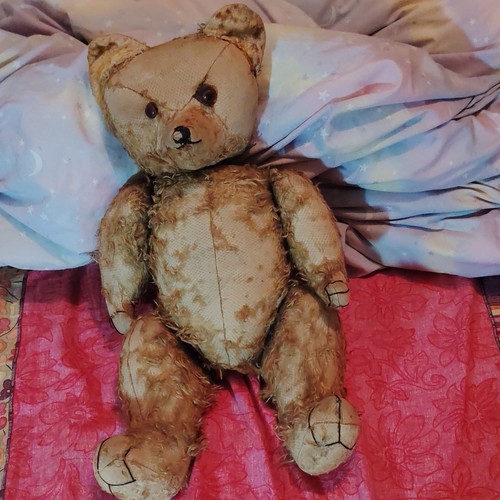 Ours peluche vintage marron - en,
