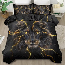 Ensemble Housse de couette / Oreiller Motif : Lion 200*200 CM