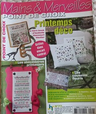 MAINS & MERVEILLES N°77 POINT DE CROIX ISABELLE VAUTIER ABECEDAIRE