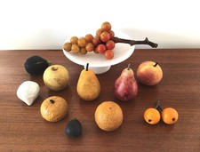 Ensemble de 11 fruits marbre