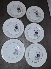 6 Anciennes Assiettes Dessert