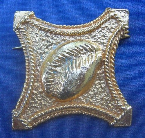 Broche alliage doré style - broche,
