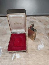 Ancien Briquet Rosetta Doré