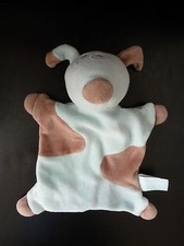 NI2- DOUDOU PLAT OBAIBI OKAIDI CHIEN BLEU TACHES MARRON 