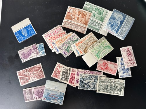 Timbres lot colonies - timbres,