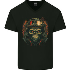 T-Shirt En Coton V-Neck Pour