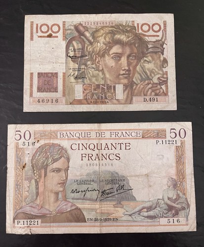 France lot 2 billets - france, –