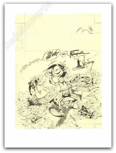 Affiche andré franquin - affiche, gaston