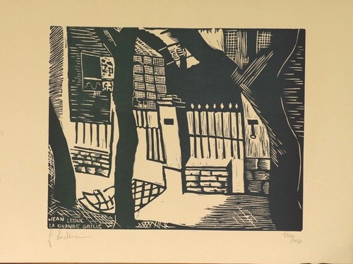 Grand bois gravé jean leduc - bois,