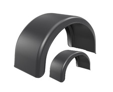 Passage de roue double garde-boue DOMAR 10 11 12 13 Remorque PVC COMPLÈTE